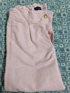 Pink Paperbag Waist Pants