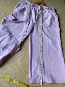 High-Waisted Linen-Blend Cropped Wide-Leg Pants