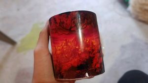 Red Landscape Mug