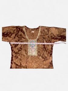 Beautiful Brown Embroidered Kurta