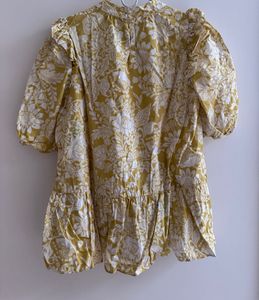 Zara - Floral Ruffle Top