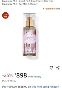 Bath & Body Works Champagne Frost Fragrance Mist