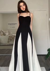 NEWME Black ColorBlocked Fit And Flare Dress