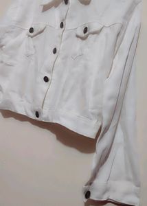 White Crop Jacket For Girl Or Women 36 Bust