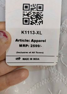 Elegant White Anarkali Chikankari Kurta
