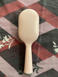 Wooden Paddle + Pink Hair Brush