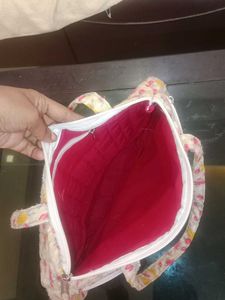 Cute Floral Quilted Tote Bag