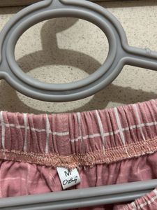 Pink Checkered Pajama Set