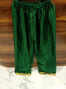Elegant Green Embroidered anarkali 3pc set