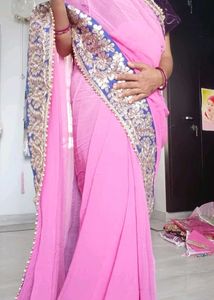 Light Pink saree