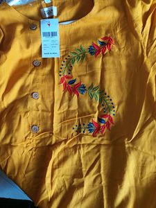 Mustard Yellow Kurti