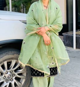 Elegant Green Kurta Set with Dupatta