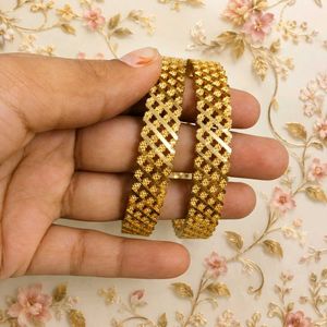 Elegant Gold-Tone Bangles