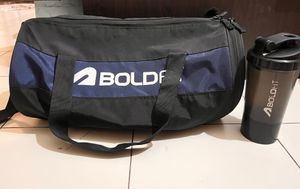Boldfit Gym Bag with Shaker.
