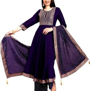 Elegant Purple Kurta Set with Dupatta
