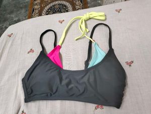 Colorblock Bikini Top