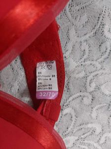 Strapless Red Bra