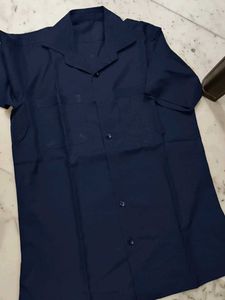 Classic Navy Blue Short Sleeve Shirt