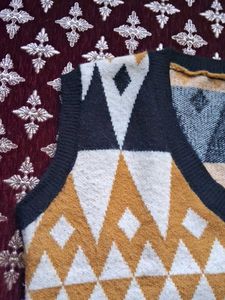 Geometric Knit Vest