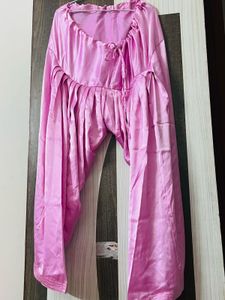 Embroidered Pink Kurta Set