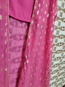 Pink Palazzo Set with Shrug