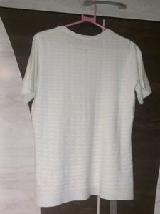 Classic White Textured T-Shirt