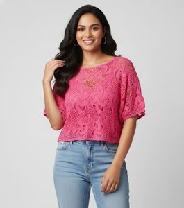 Pink Crochet Top For 38 Bust