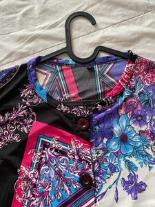 Stretchy Playsuit Multi Colour