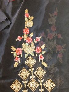 Elegant Embroidered dress material with Dupatta