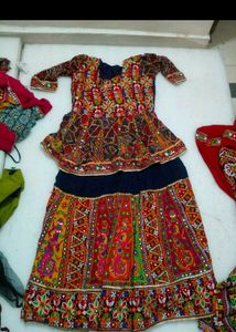 Embellished Peplum Lehenga Choli Set