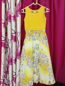 Yellow Floral Dress