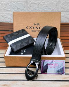 coach belt wallets set
