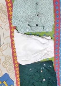 Boys Festive chikankari Kurtas combo with 1pajama
