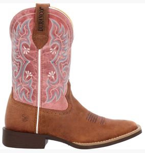 Durango Pink Embroidered Cowgirl Boots