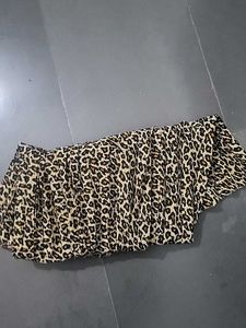 Leopard Print Maxi Skirt  strechable upto 4xl