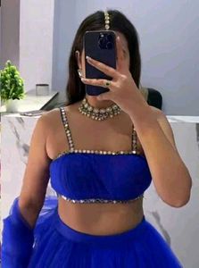 Royal Blue Lehenga Choli Set