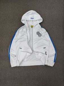 White Zip-Up Hoodie Jacket