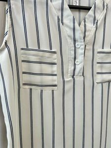 Chic Striped Sleeveless Top