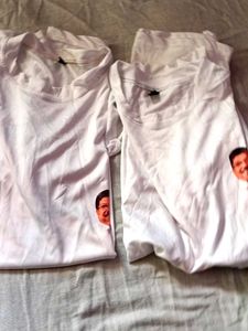 White Printed T-Shirt 2pic combo