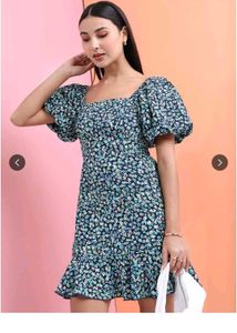 Floral Print Mini Dress