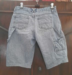 Denim Bermuda Shorts low rise
