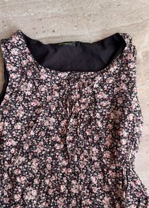 Floral Print Sleeveless Dress