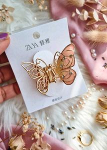 🆕Elegant Gold Flower Hair Claw Clip