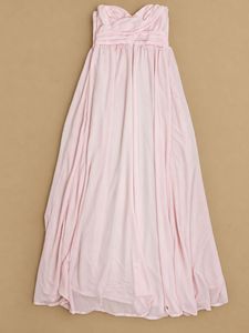 H&M Elegant Pink Strapless Maxi Dress