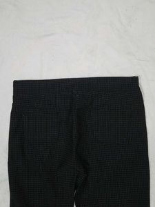 Classic Black Textured Pants