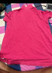 USPA Pink Polo T-Shirt - Stylish M Size