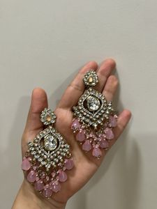 Exquisite Pink Drop Earrings