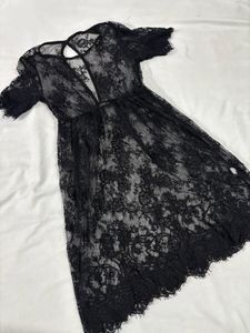 Elegant Black Lace Dress