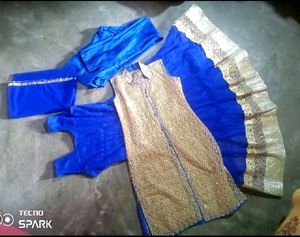 Blue Golden Dress