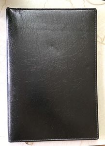Classic Black Faux Leather Journal